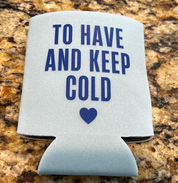 Custom Printed Can Coolers Bundle of 25 | Personalized Wedding Favor