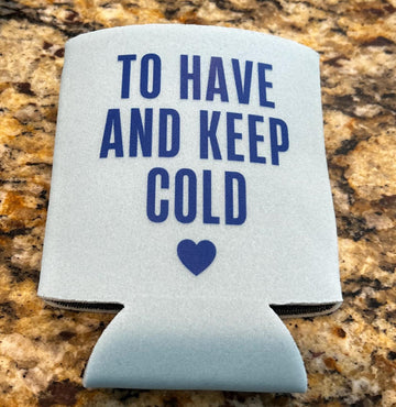 Custom Printed Engagement Party Can Coolers | Personalized Neoprene Beverage Insulators (Bundle of 25)