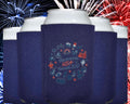 Patriotic Neoprene Can Cooler - Slim size fit