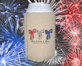 Patriotic Neoprene Can Cooler - Fourth of July lifestyle shot