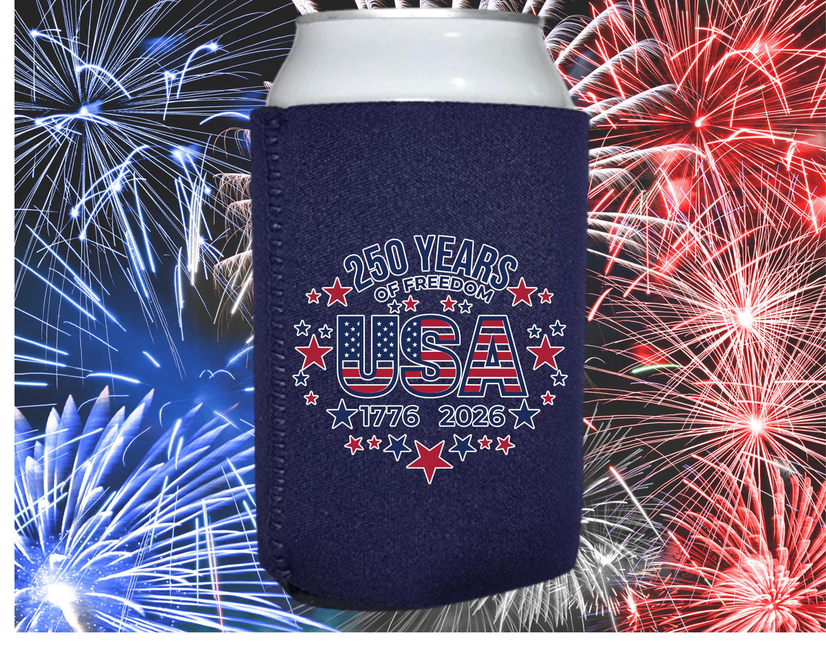 America's 250th Can Cooler Bundle - close-up product detail