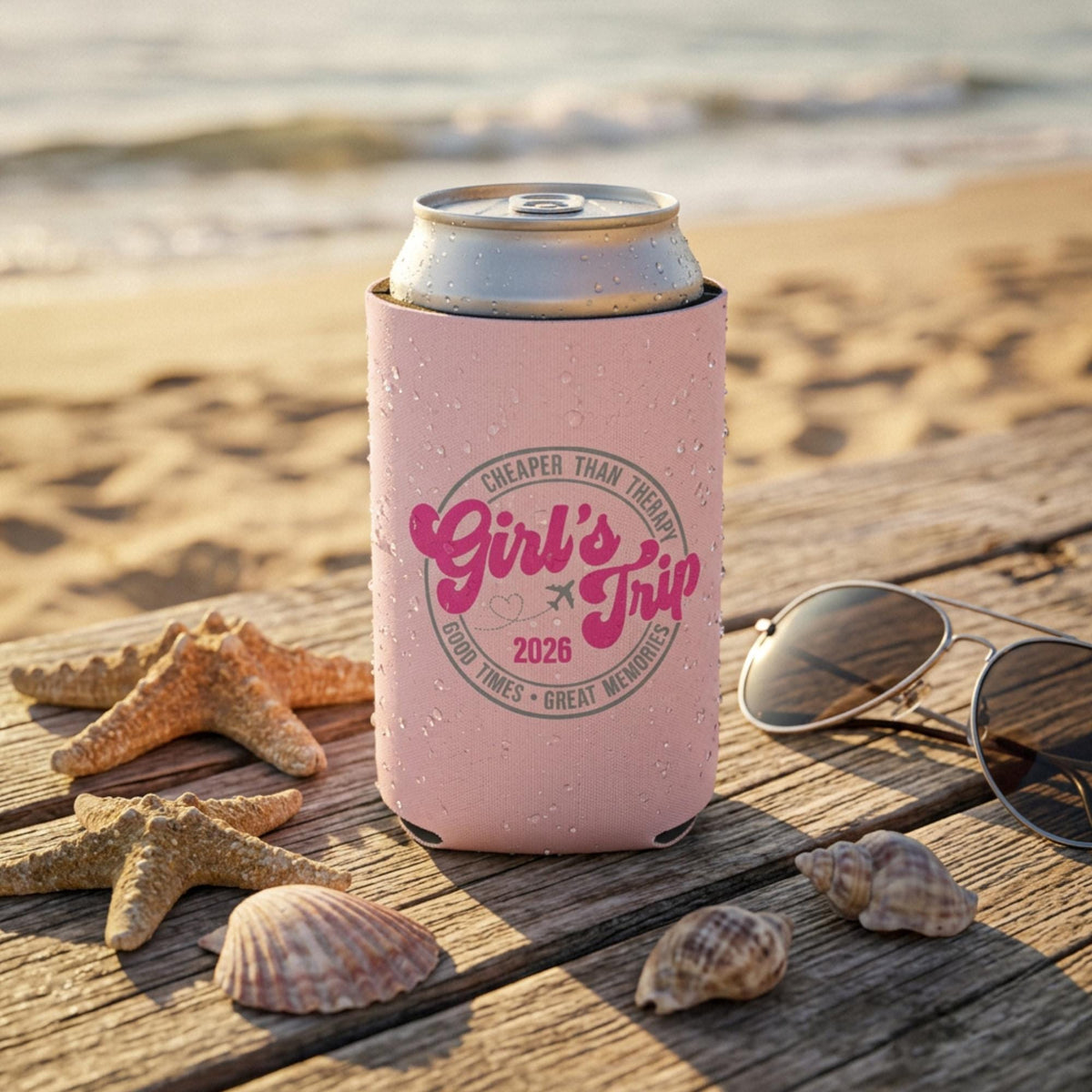 Custom Neoprene Can Cooler - close-up product detail