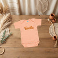 Custom baby bodysuit, Denim Heather colorway