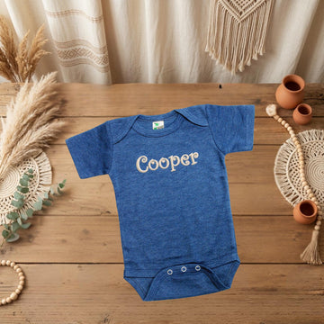 Personalized Embroidered Baby Bodysuit with Name Customization