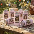 Vintage Polaroid Neoprene Can Cooler - retro style lifestyle shot