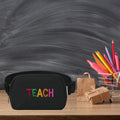 Personalized Teacher Belt Bag - adjustable strap, worn crossbody