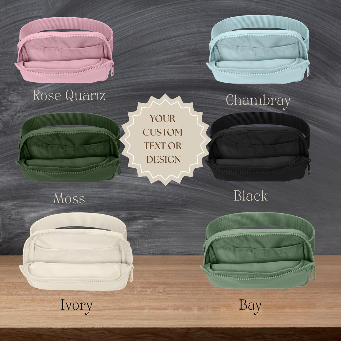 Personalized Teacher Belt Bag - custom grade level embroidered crossbody fanny pack