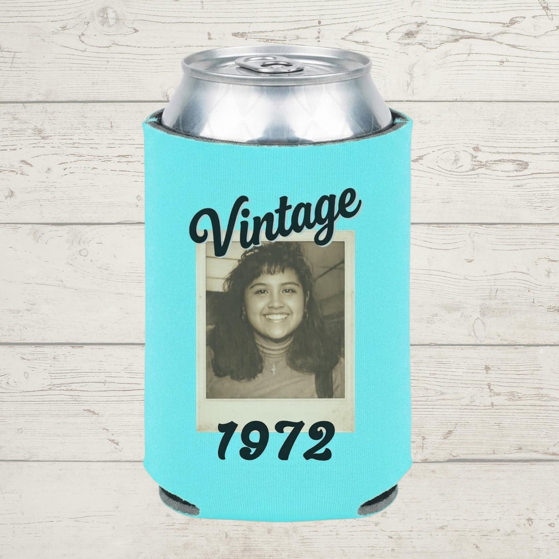 Vintage Polaroid Neoprene Can Cooler for decade birthdays - full bundle