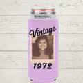 Vintage Polaroid Neoprene Can Cooler - regular can fit shown on beverage