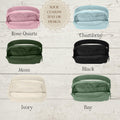 Personalized Cross Body Bag - embroidered name on Comfort Colors fabric