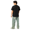 Men's box tee, Black, back view