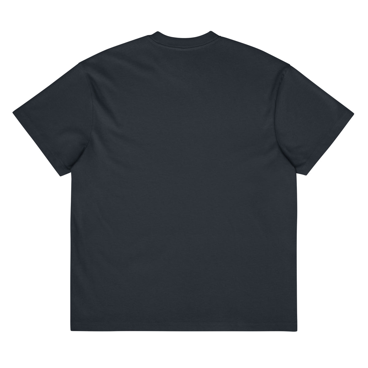 Men's box tee, Navy Blazer, back view