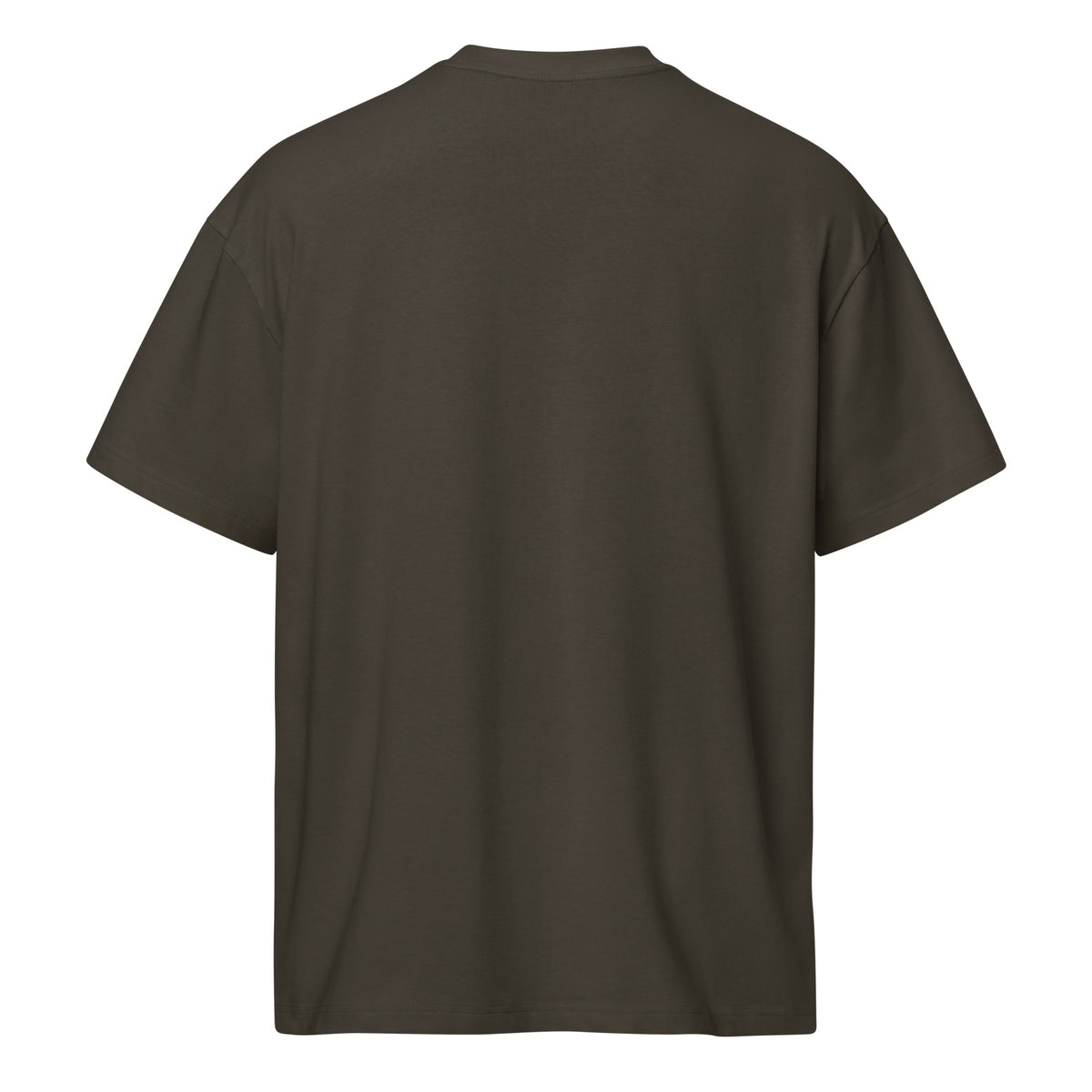 Men's box tee, Vintage Black, back view