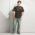 Men's box tee, Vintage Black, front view