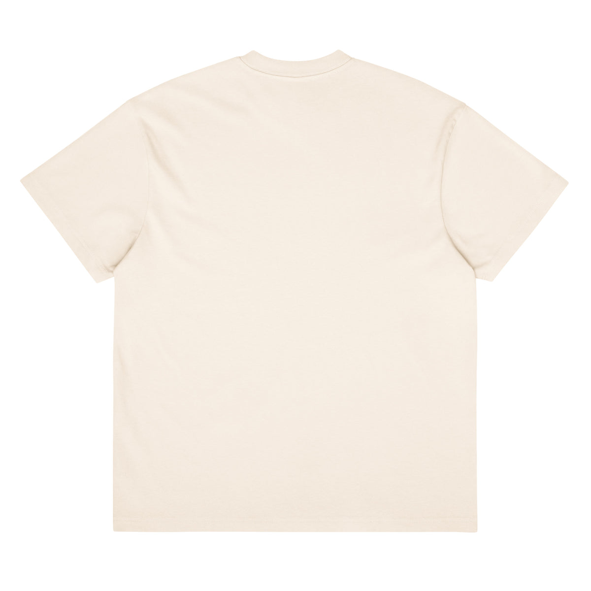 Men's box tee, Vintage White, back view