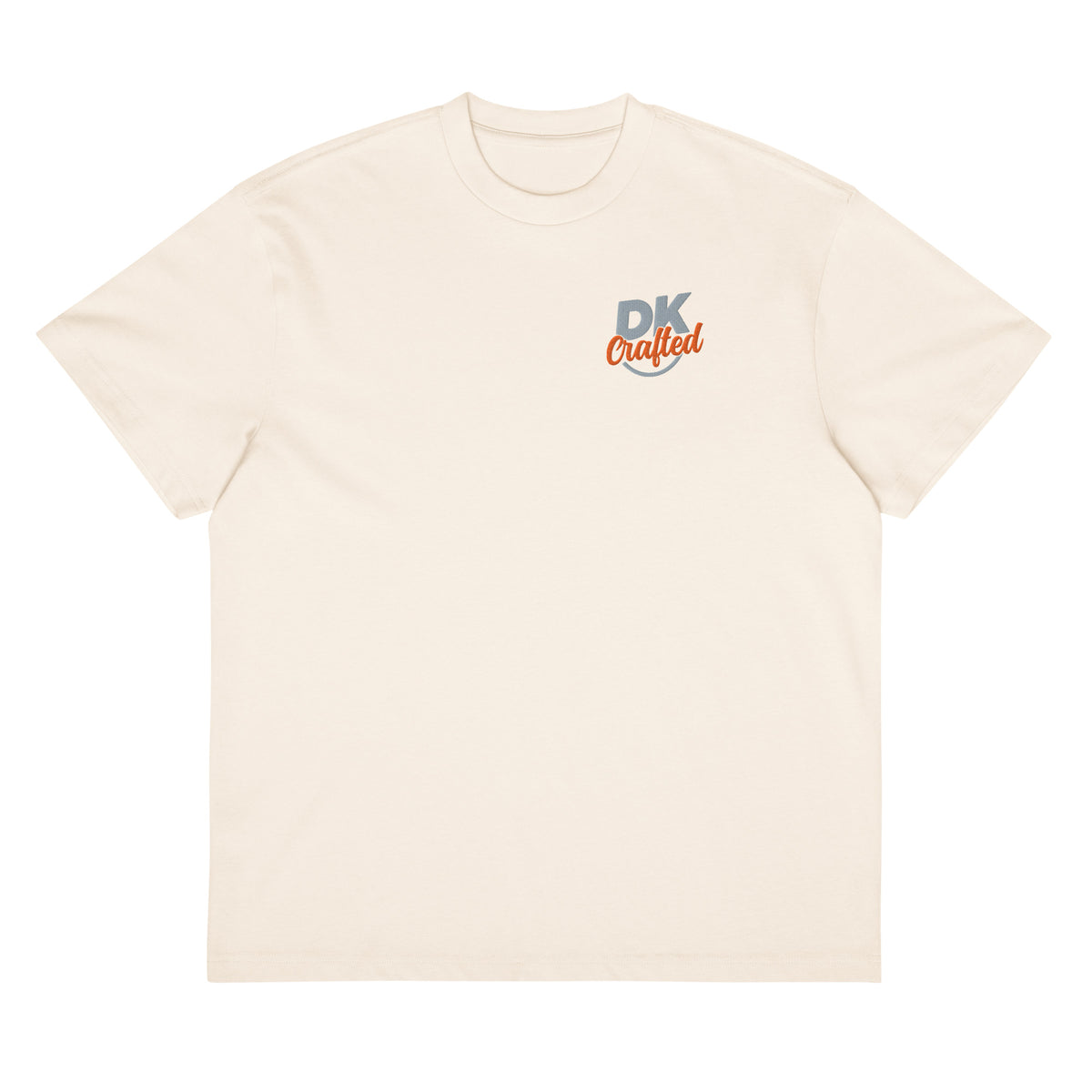 Men's box tee, Vintage White, front view