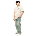 Men's box tee, Vintage White, left front view