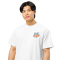 Men's box tee, White, front view