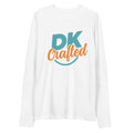 Long sleeve fitted crew, White, front view