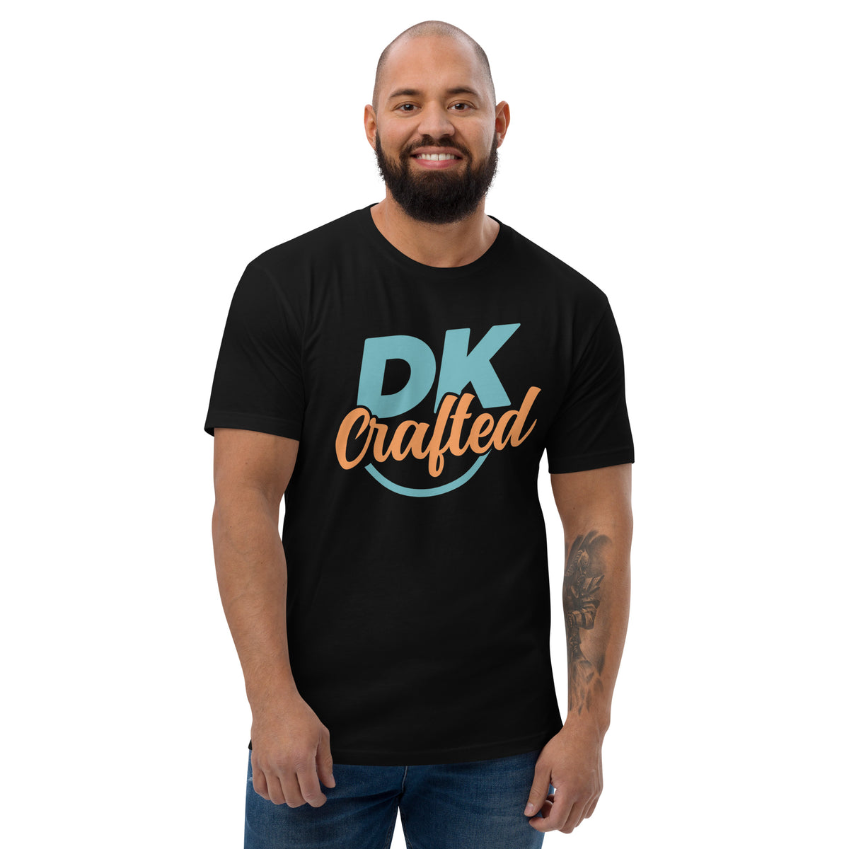 Premium Short Sleeve T-shirt, Black, front view