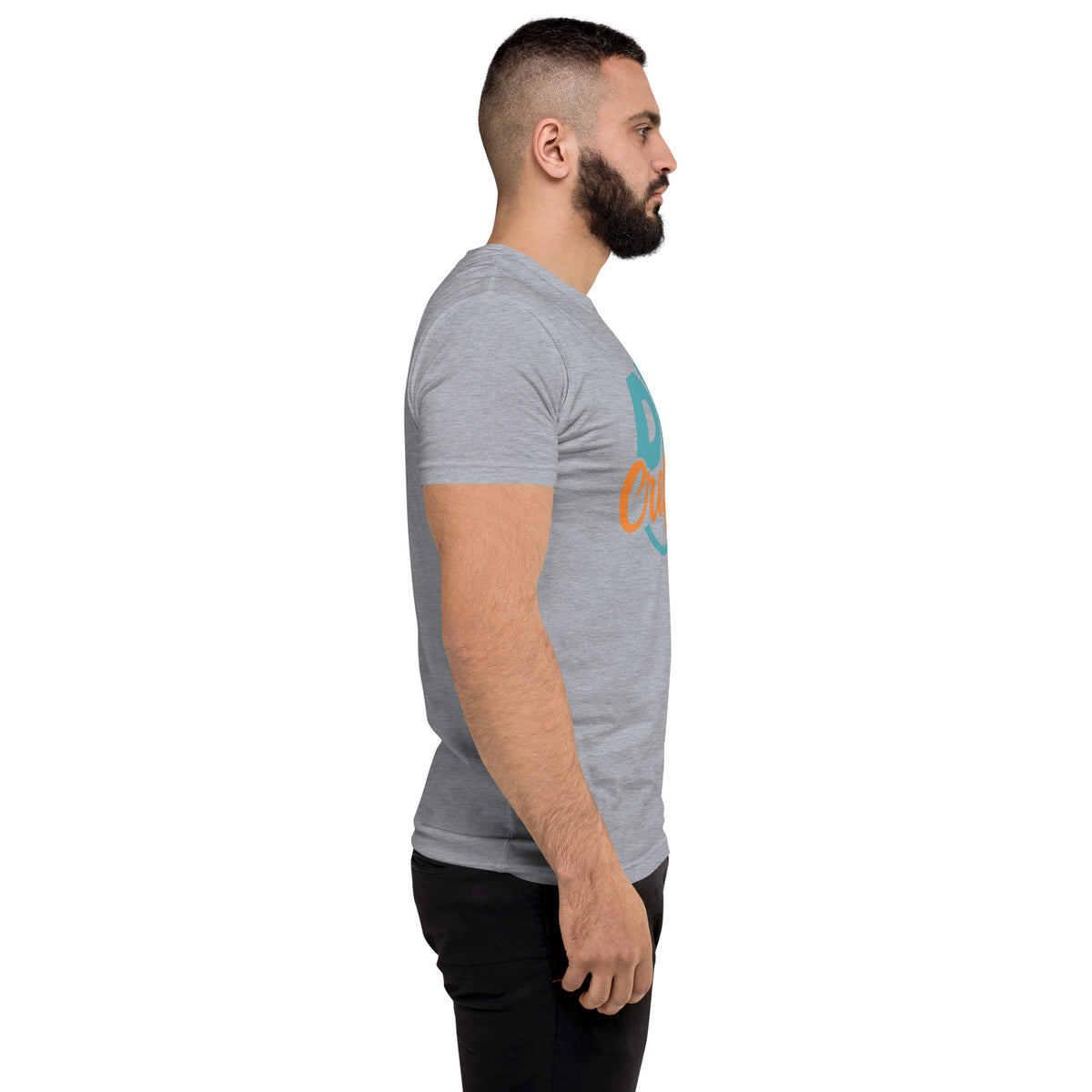 Premium Short Sleeve T-shirt, Heather Grey, right view