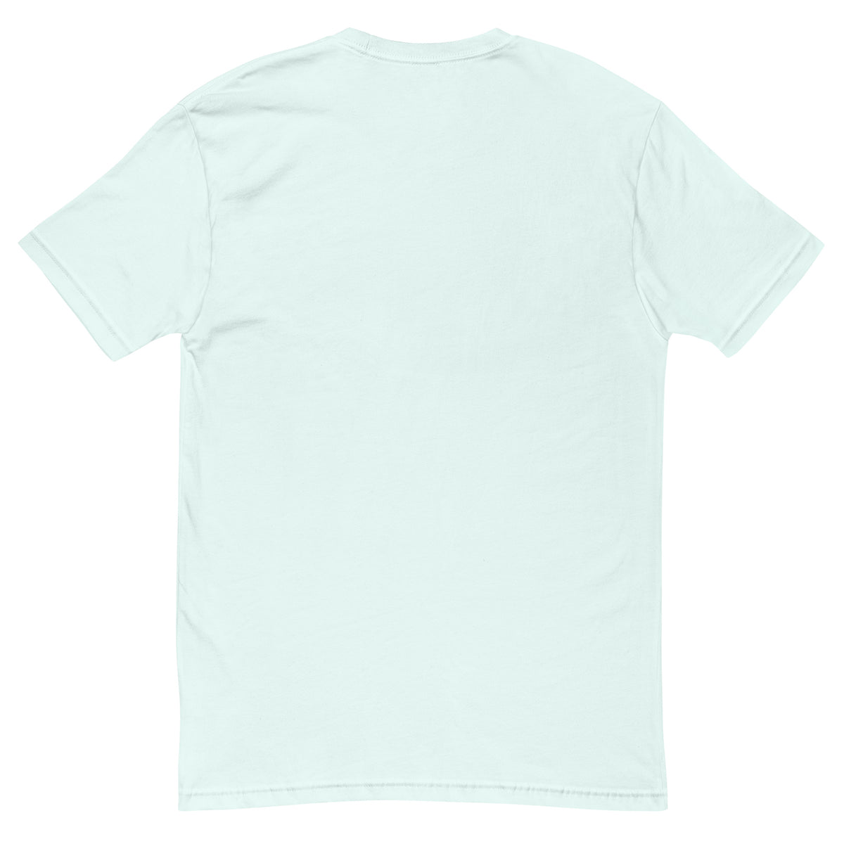 Premium Short Sleeve T-shirt, Light Blue, back view