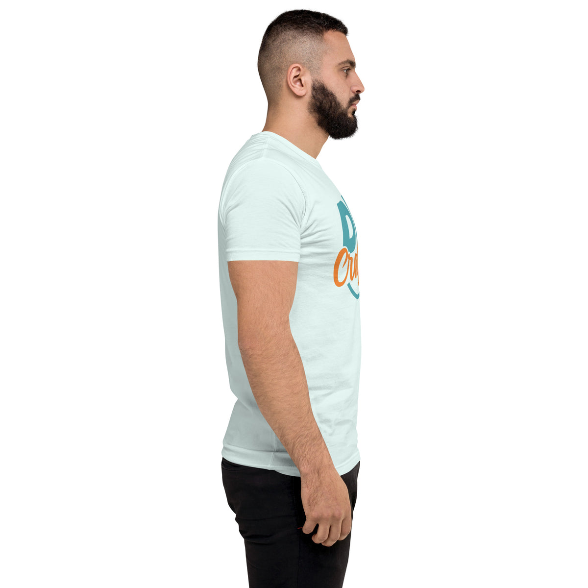 Premium Short Sleeve T-shirt, Light Blue, right view