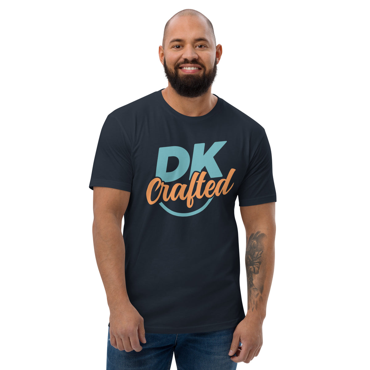 Premium Short Sleeve T-shirt, Midnight Navy, front view