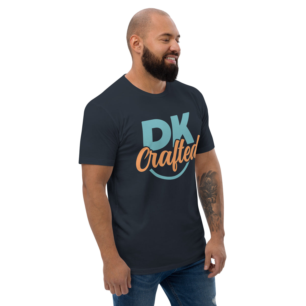 Short Sleeve T-shirt, Midnight Navy, right front view
