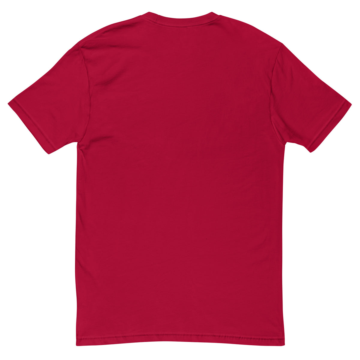 Premium Short Sleeve T-shirt, Red, back view