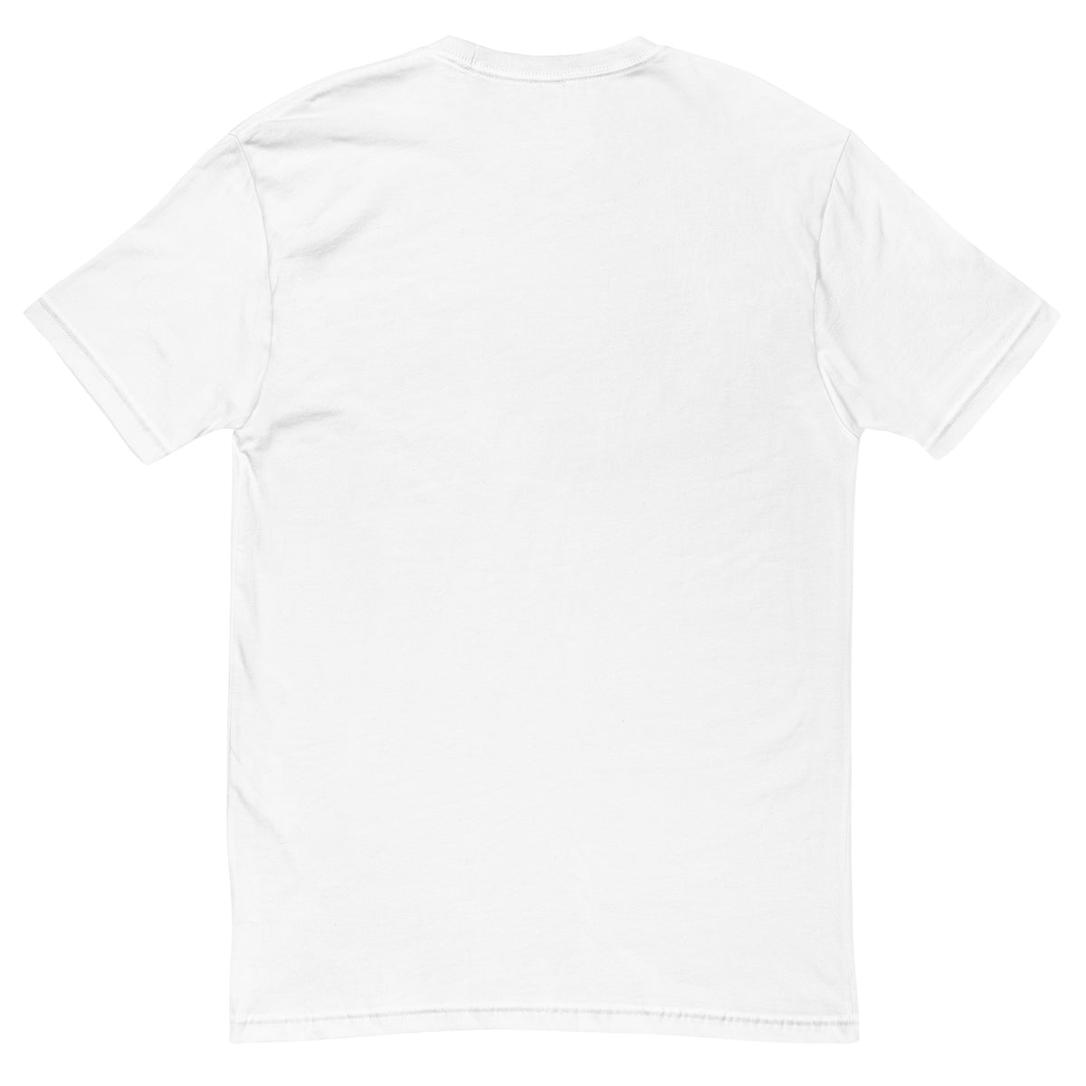 Premium Short Sleeve T-shirt, White, back view