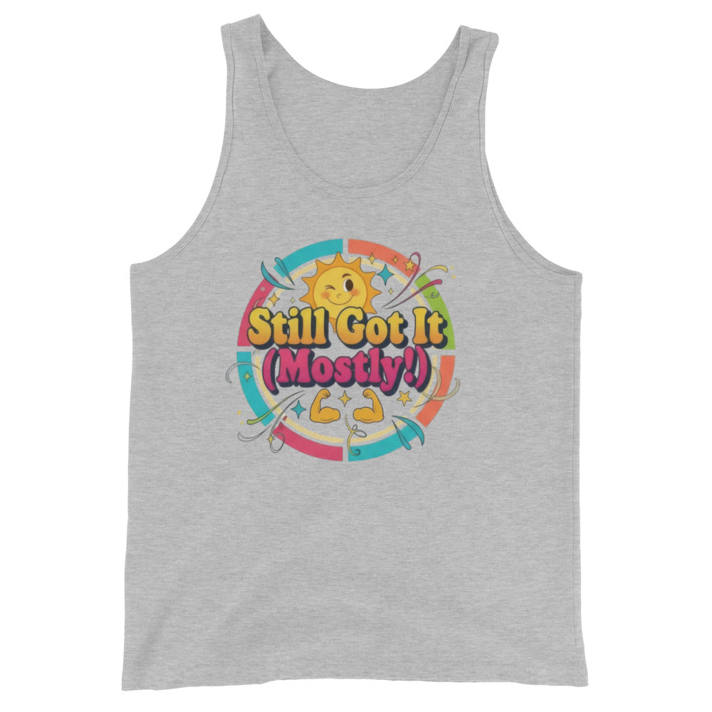 Men's tank top, Athletic Heather, front view