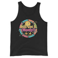 Men's tank top, Black, front view