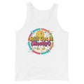 Men's tank top, White, front view