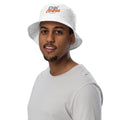 Organic bucket hat, Bio White, front view