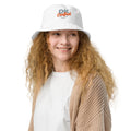 Organic bucket hat, Bio White, front view