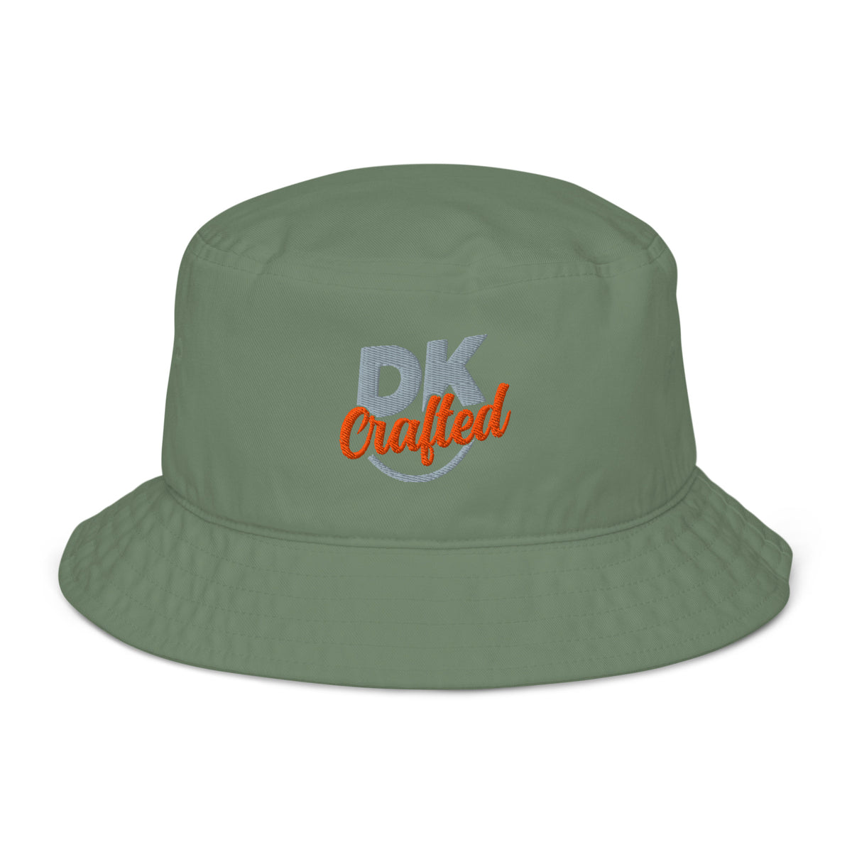 Organic bucket hat, Dill, front view