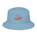 Organic bucket hat, Slate Blue, front view