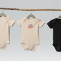 Organic cotton baby bodysuit, Organic Natural, front view