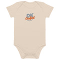 Organic cotton baby bodysuit, Organic Natural, front view