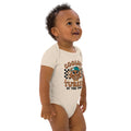 Organic cotton baby bodysuit, Organic Natural, right front view