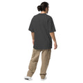 Relaxed Fit Faded Oversized T-shirt, Faded Black, back view