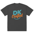 Oversized faded t-shirt, Faded Black, front view