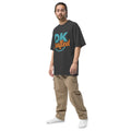 Oversized faded t-shirt, Faded Black, left front view