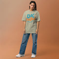 Relaxed Fit Faded Oversized T-shirt, Faded Eucalyptus, front view
