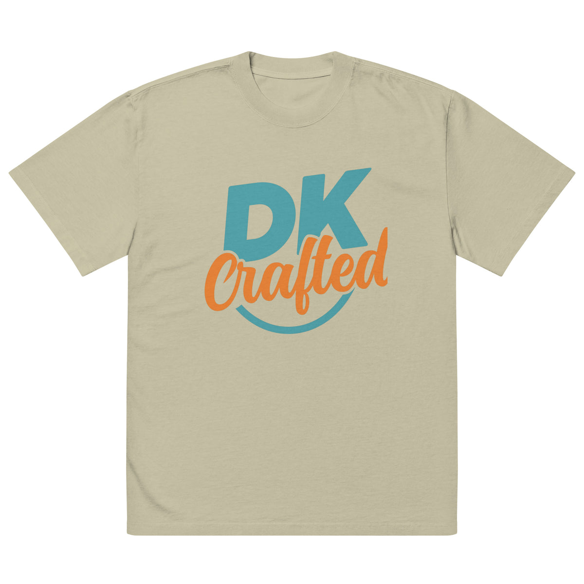 Oversized faded t-shirt, Faded Eucalyptus, front view
