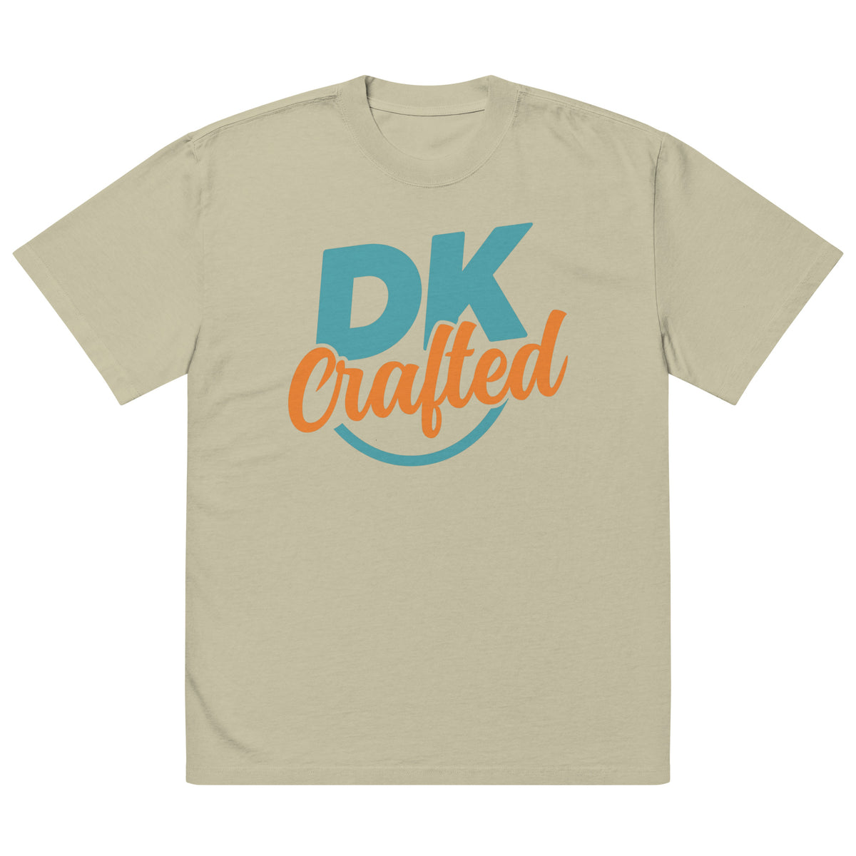 Relaxed Fit Faded Oversized T-shirt, Faded Eucalyptus, front view
