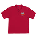 Men's premium polo, Red, front view
