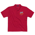 Men's premium polo, Red, front view