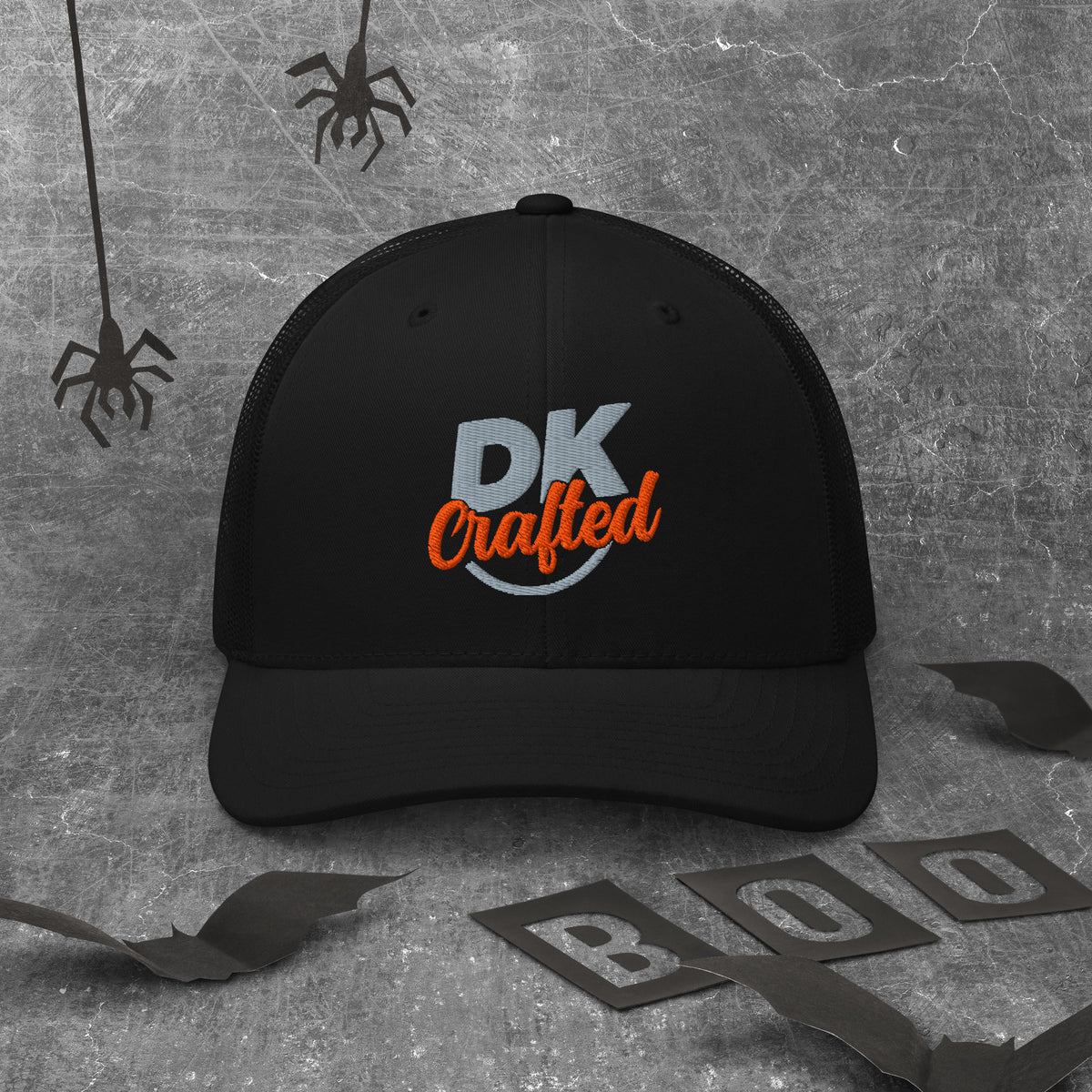 Trucker Cap, Black, front view